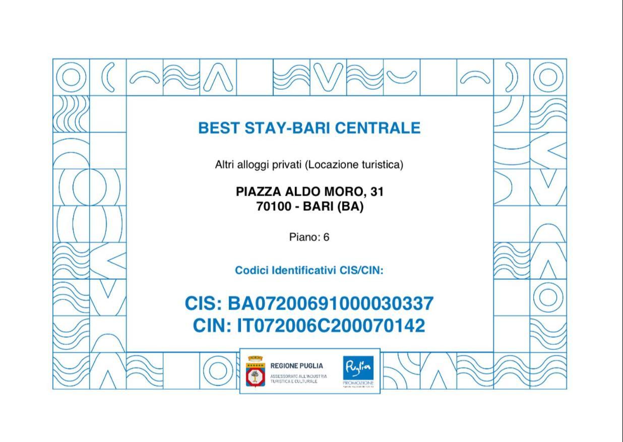Best Stay - Bari Centrale Eksteriør billede